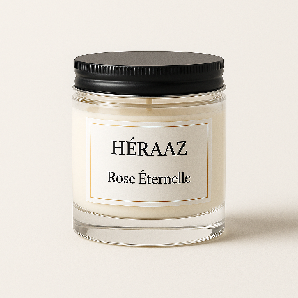 Bougie Rose Éternelle — Héraaz